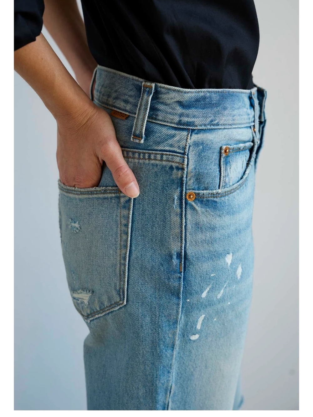 Jamie Haller Slouch Jean In Merced Indigo - Picture 4 of 13